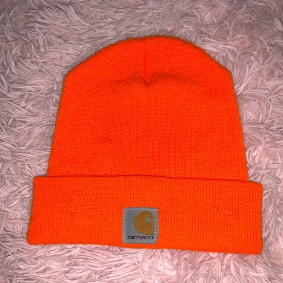 ‼️5 CARHARTT HATS - RED DARK ORANGE NEON ORANGE YELLOW AND BROWN‼️ - Picture 13 of 15